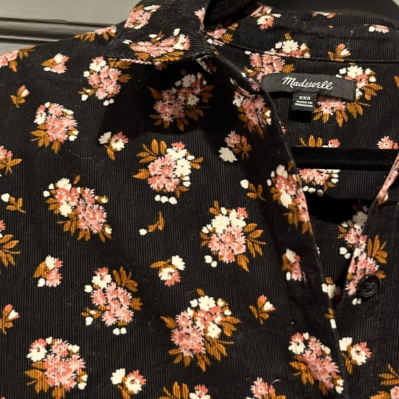 Corduroy short sleeve Madewell top - Picture 2 of 3